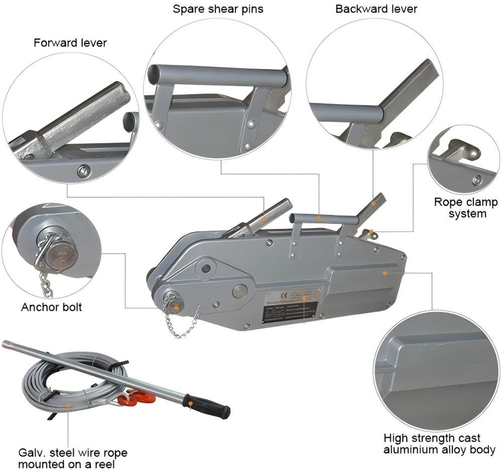 Wire Rope Pulling Hoist-RAYVANBO2